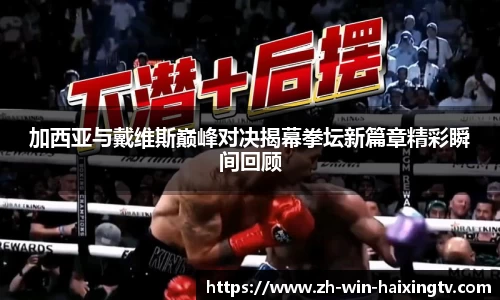 加西亚与戴维斯巅峰对决揭幕拳坛新篇章精彩瞬间回顾